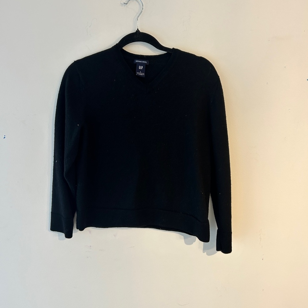 GAP Merino Wool Black Sweater